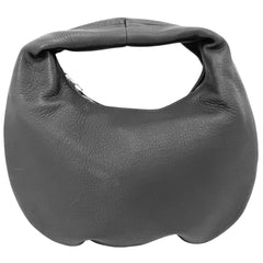 ハンドバッグ アエタ ワンショルダー ミニバッグ Aeta レザー ブラック 黒 シルバー金具 レディース【中古品】