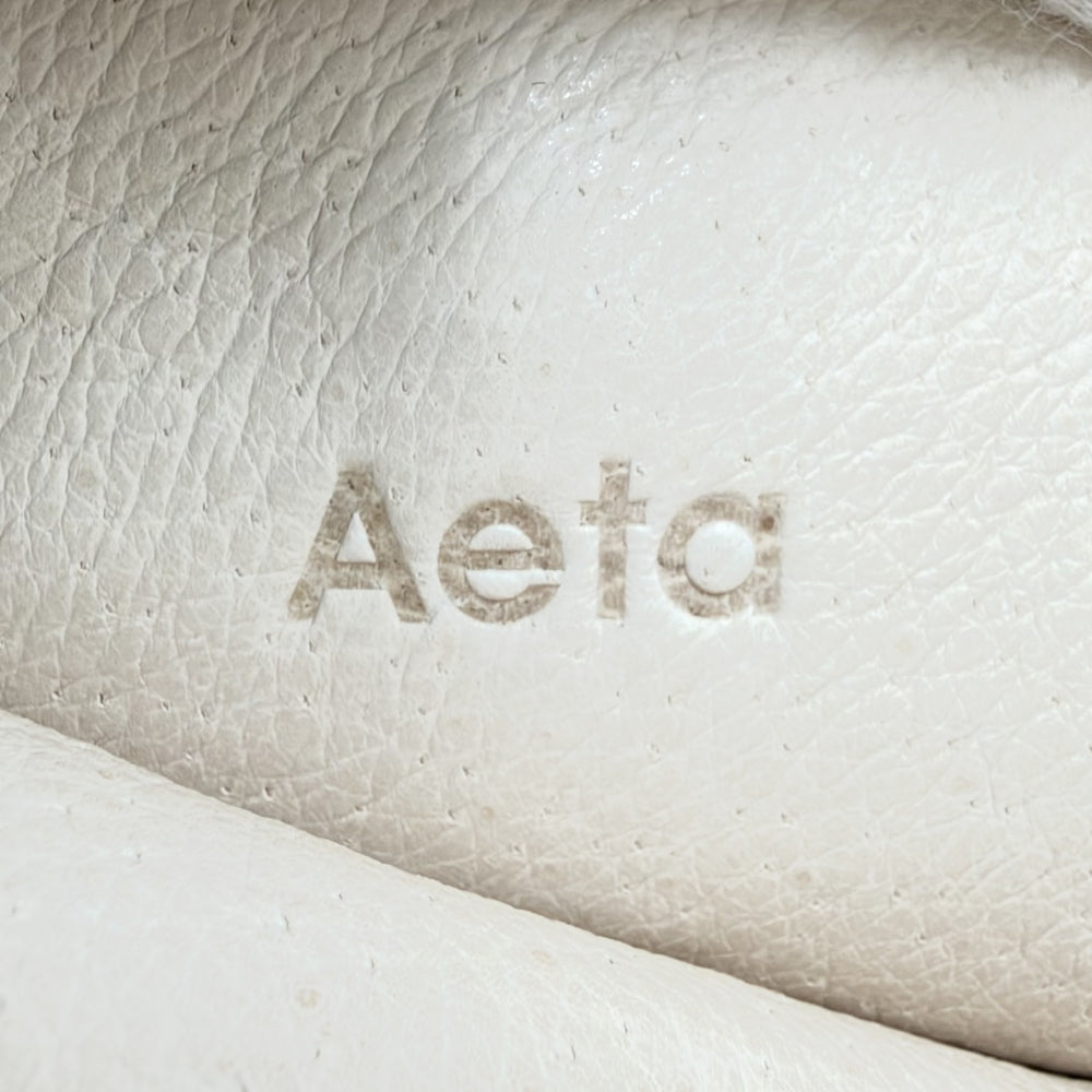 ハンドバッグ アエタ ワンショルダー ミニバッグ Aeta レザー ブラック 黒 シルバー金具 レディース【中古品】
