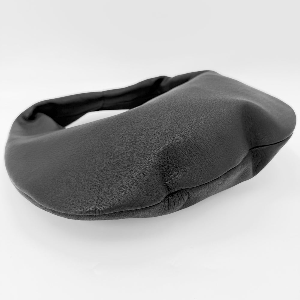 ハンドバッグ アエタ ワンショルダー ミニバッグ Aeta レザー ブラック 黒 シルバー金具 レディース【中古品】