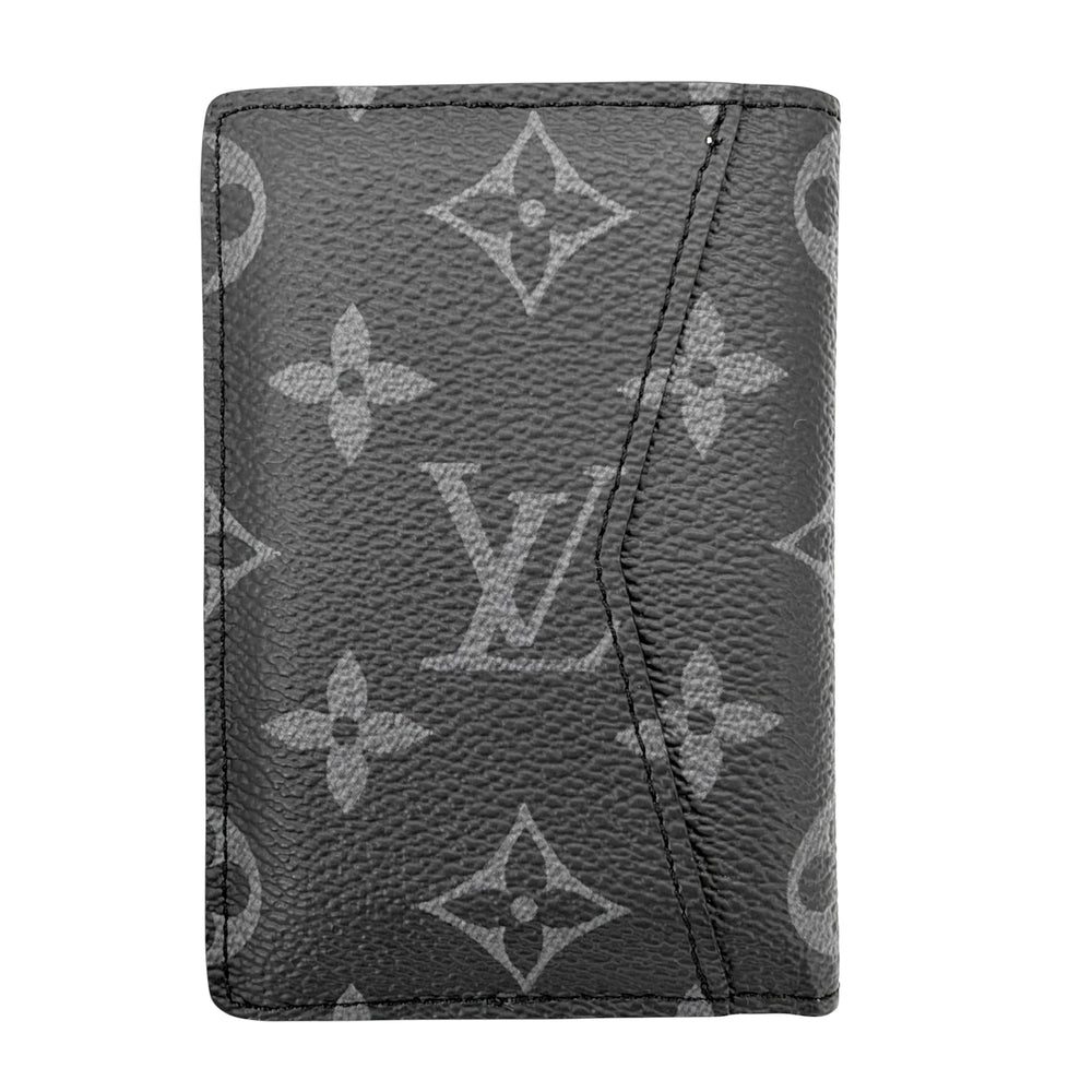 LOUIS VUITTON ルイヴィトン カードケース モノグラム・エクリプス オーガナイザー・ドゥ ポッシュ スタイリッシュ M61696 PVC ブラック 黒 メンズ【中古品】