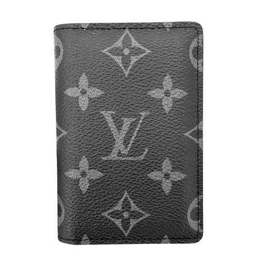 LOUIS VUITTON ルイヴィトン カードケース モノグラム・エクリプス オーガナイザー・ドゥ ポッシュ スタイリッシュ M61696 PVC ブラック 黒 メンズ【中古品】