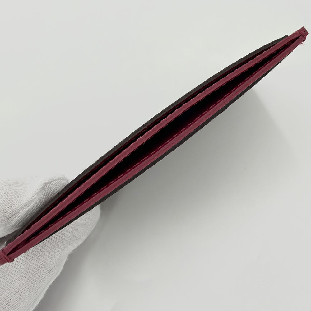 LOUIS VUITTON ルイヴィトン カードケース モノグラム ポルトカルト・サーンプル パスケース 小物 M60703 ブラウン 茶 フューシャ レディース【中古品】