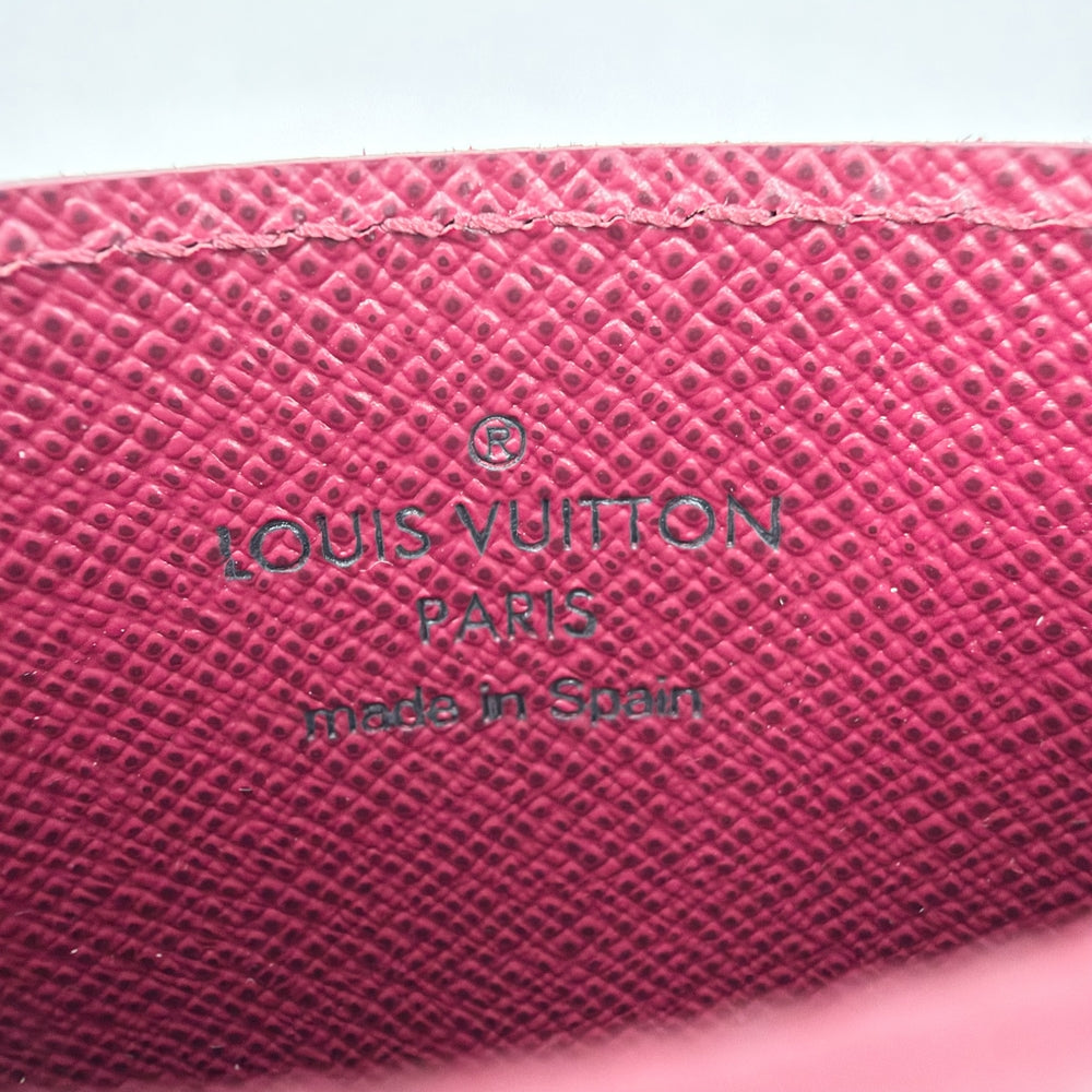 LOUIS VUITTON ルイヴィトン カードケース モノグラム ポルトカルト・サーンプル パスケース 小物 M60703 ブラウン 茶 フューシャ レディース【中古品】