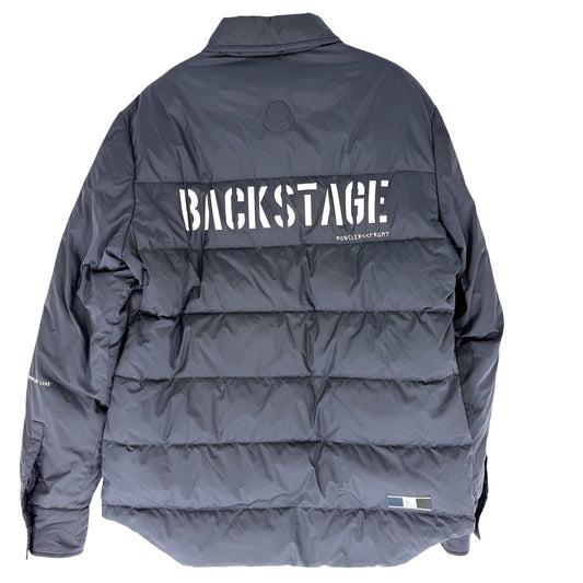 MONCLER モンクレール ブルゾン MAZE GIUBBOTTO FRAGMENT DESIGN ダウンジャケット アウター アパレル 服 ネイビー 紺 シルバー金具 冬 ナイロン メンズ【中古品】