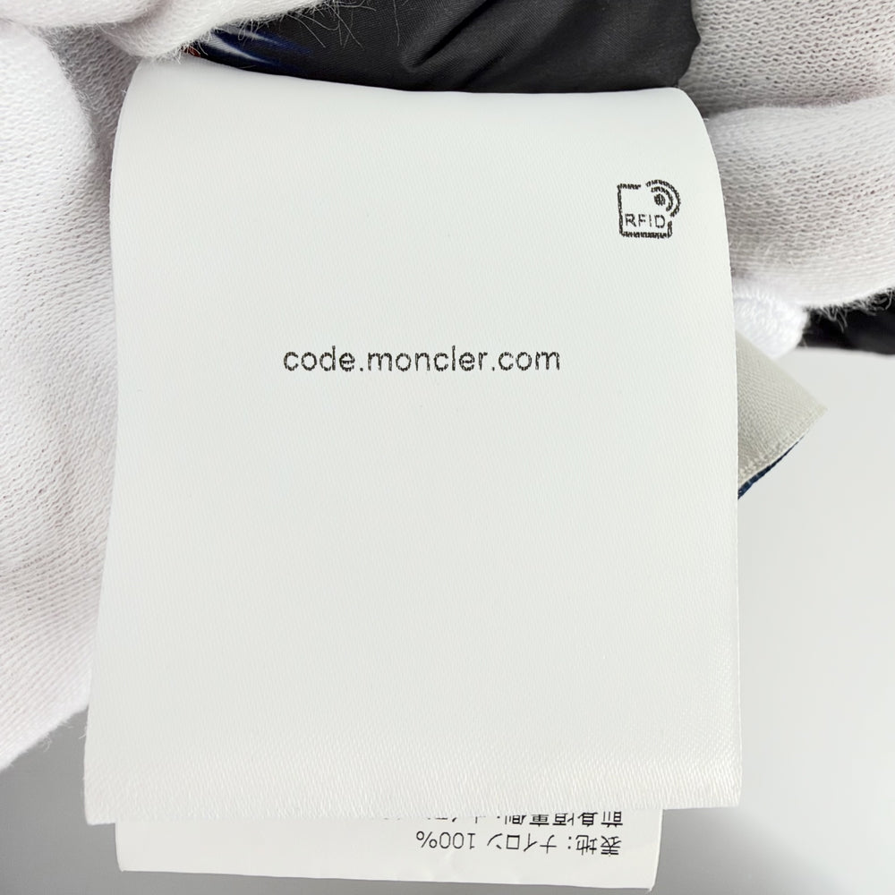 MONCLER モンクレール ブルゾン MAZE GIUBBOTTO FRAGMENT DESIGN ダウンジャケット アウター アパレル 服 ネイビー 紺 シルバー金具 冬 ナイロン メンズ【中古品】
