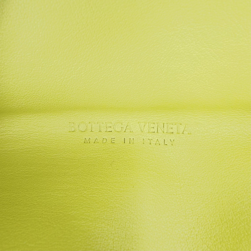 BOTTEGAVENETA ボッテガヴェネタ ショルダーバッグ ザ ポーチ チェーン 鞄 かばん レザー イエロー ゴールド金具 レディース【中古品】