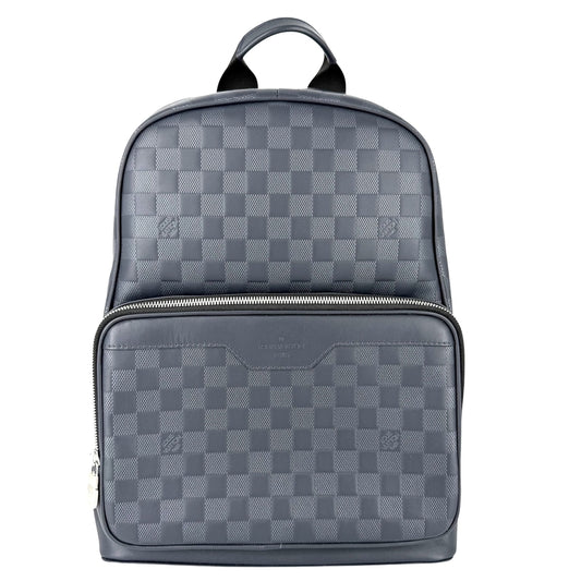 LOUIS VUITTON ルイヴィトン リュック ダミエアンフィニ バックパック かばん 鞄 N40091 PVC ネイビー 紺 シルバー金具 メンズ【中古品】
