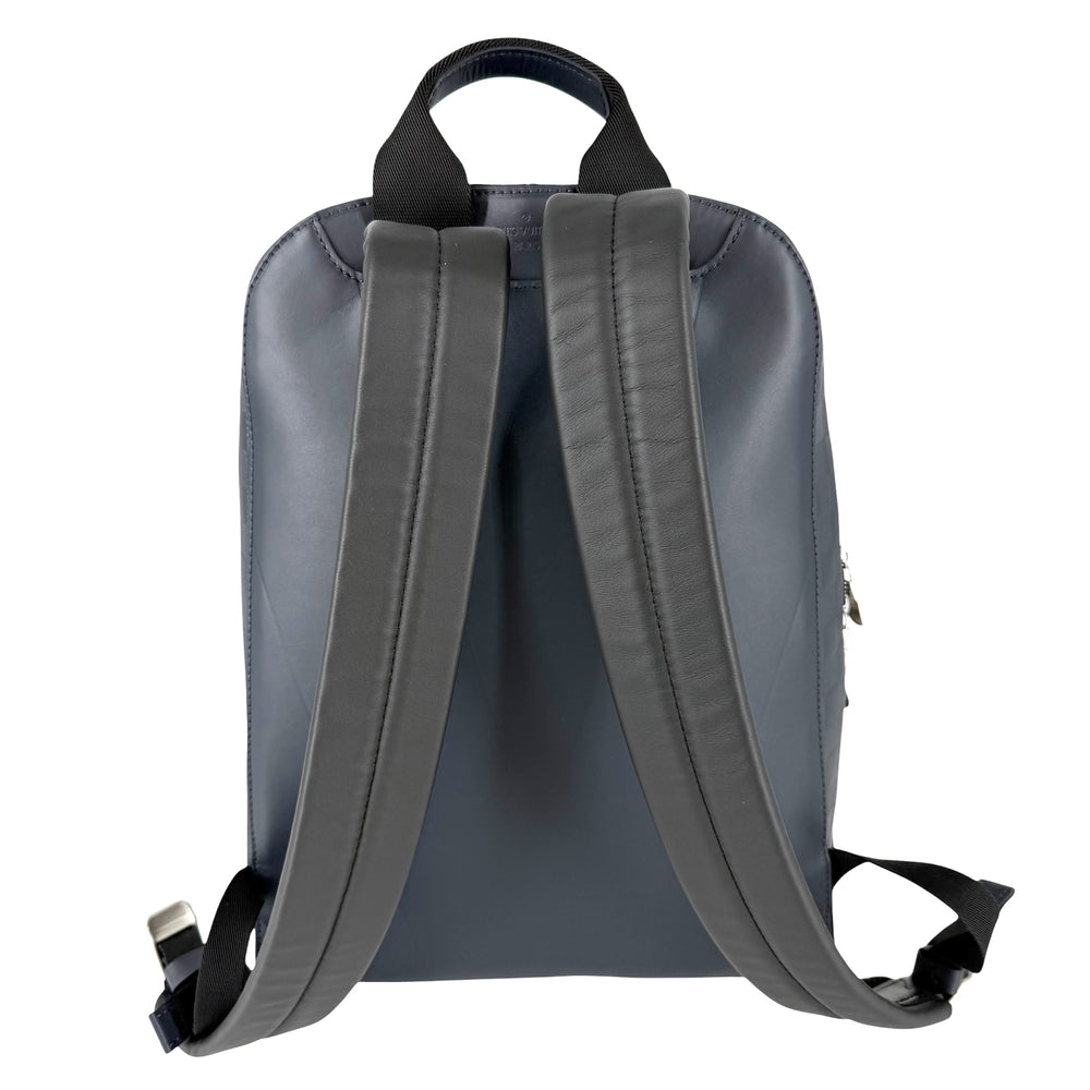 LOUIS VUITTON ルイヴィトン リュック ダミエアンフィニ バックパック かばん 鞄 N40091 PVC ネイビー 紺 シルバー金具 メンズ【中古品】