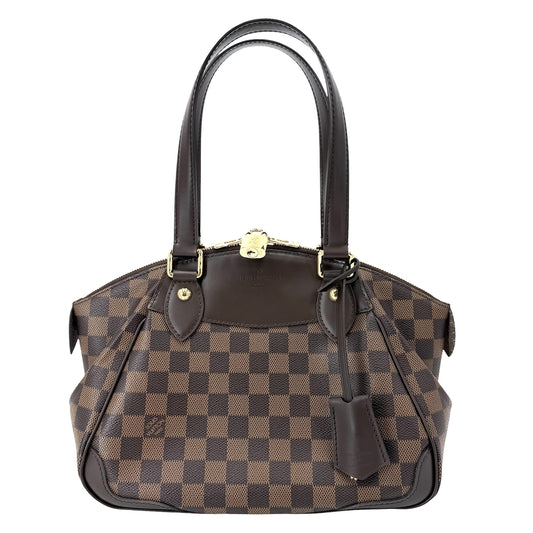 LOUIS VUITTON ルイヴィトン ハンドバッグ ヴェローナPM N41117 ダミエキャンバス ブラウン 茶 ゴールド金具 レディース【中古品】