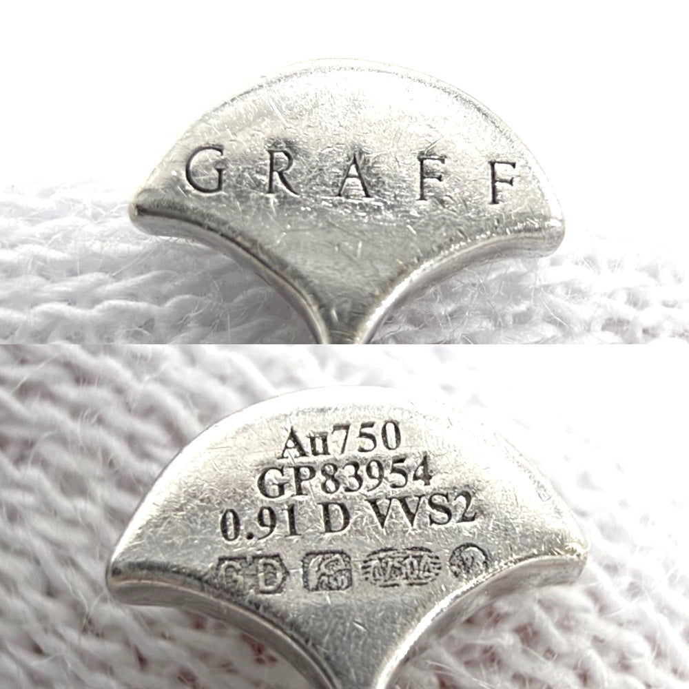 GRAFF グラフ ネックレス ジュエリー アクセサリー 18金WG Au750 K18ホワイトゴールド ダイヤモンド レディース 約4.5g【中古品】