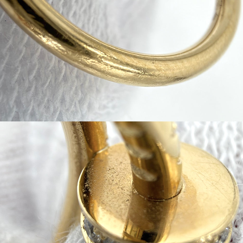 CARTIER カルティエ 指輪 ジュストアンクル リング アクセサリー ジュエリー セミパヴェ 18金YG Au750 釘 48サイズ K18イエローゴールド ダイヤモンド 約8号 レディース 約2.8g【中古品】
