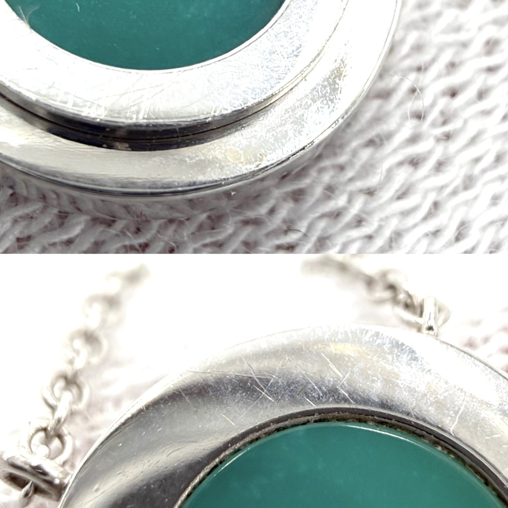 TIFFANY&Co. ティファニー ネックレス Tトゥー ペンダント ジュエリー アクセサリー 18金WG Au750 K18ホワイトゴールド ターコイズ シルバー レディース 約12.9g【中古品】