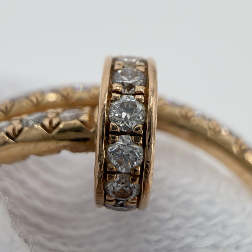 CARTIER カルティエ 指輪 ジュストアンクル リング アクセサリー ジュエリー セミパヴェ 18金PG Au750 釘 61サイズ K18ピンクゴールド ダイヤモンド 約21号 ゴールド レディース 約3.2g【中古品】