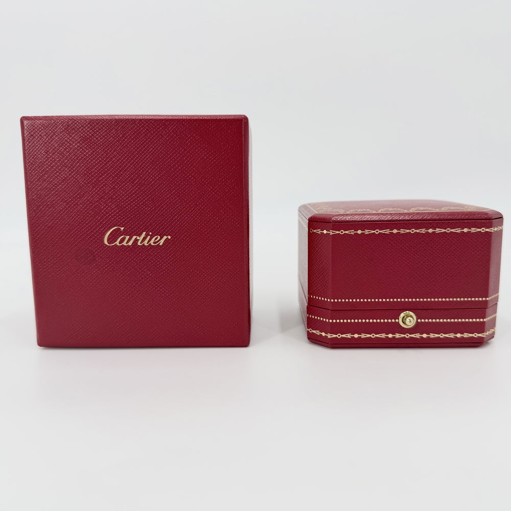 CARTIER カルティエ 指輪 ジュストアンクル リング アクセサリー ジュエリー セミパヴェ 18金PG Au750 釘 61サイズ K18ピンクゴールド ダイヤモンド 約21号 ゴールド レディース 約3.2g【中古品】