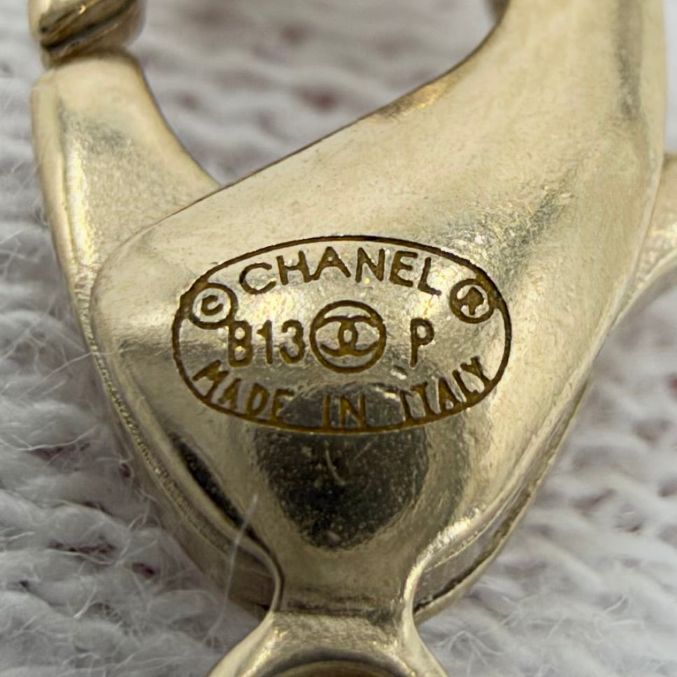 CHANEL シャネル ネックレス ココマーク ラウンドモチーフ No.5 アクセサリー ヴィンテージ GP B13P ゴールド レディース 約5.8g 2013年【中古品】
