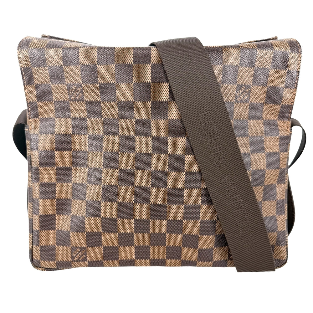 LOUIS VUITTON ルイヴィトン ショルダーバッグ ナヴィグリオ N45255 ダミエキャンバス ブラウン 茶 ゴールド金具 メンズ【中古品】