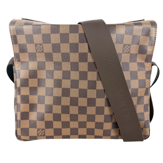LOUIS VUITTON ルイヴィトン ショルダーバッグ ナヴィグリオ N45255 ダミエキャンバス ブラウン 茶 ゴールド金具 メンズ【中古品】