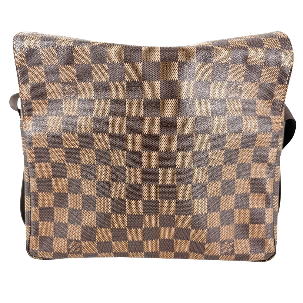 LOUIS VUITTON ルイヴィトン ショルダーバッグ ナヴィグリオ N45255 ダミエキャンバス ブラウン 茶 ゴールド金具 メンズ【中古品】