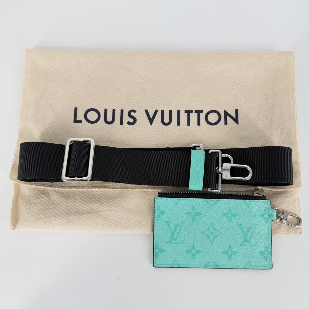 LOUIS VUITTON ルイヴィトン 小物 ガストンウエアブルウォレット モノグラム タイガラマレザー マイアミグリーン M30934 レザー グリーン 緑 シルバー金具 レディース【中古品】