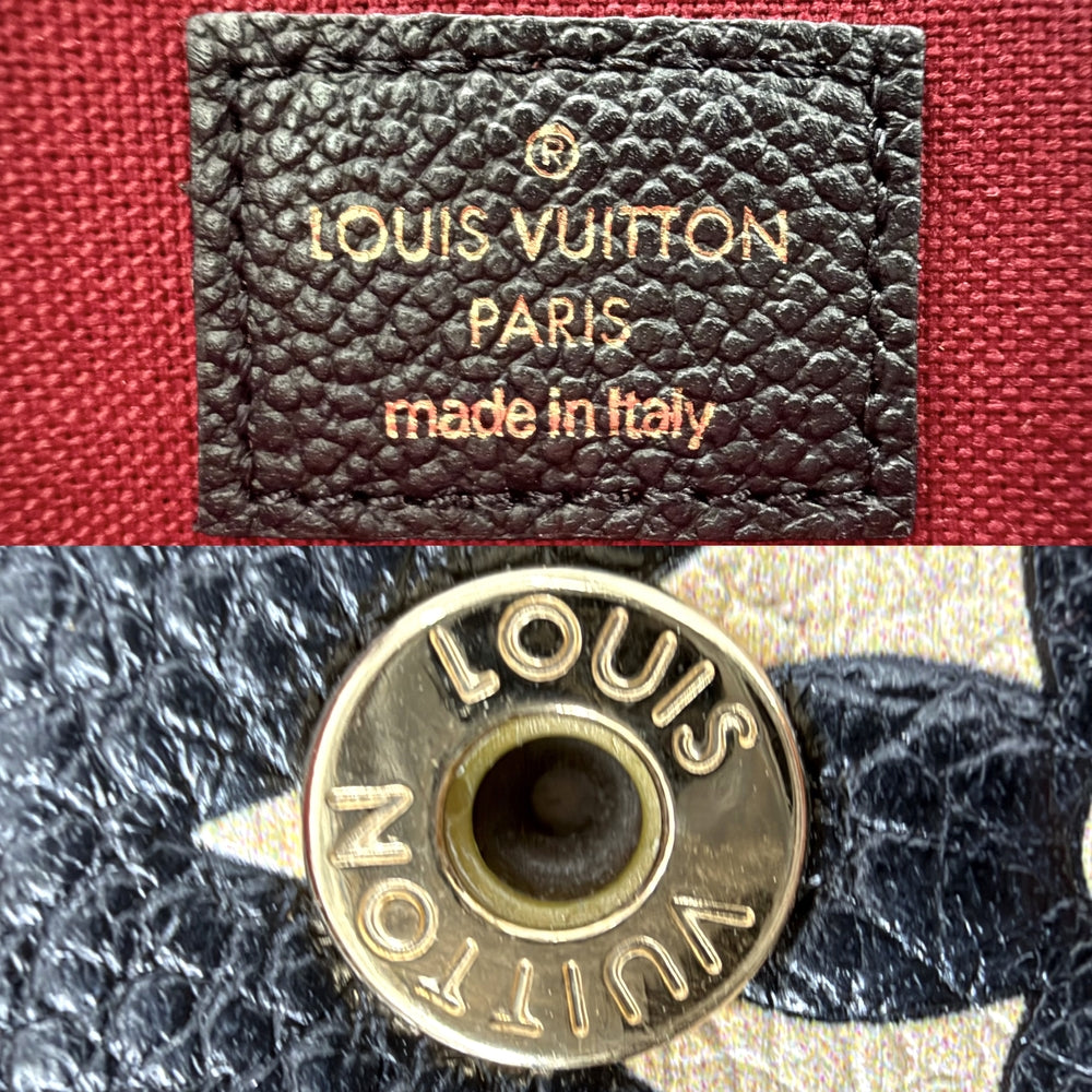 LOUIS VUITTON ルイヴィトン ショルダーバッグ モノグラムアンプラント ポシェットフェリシー チェーンウォレット M82479 レザー ブラック 黒 ベージュ ゴールド金具 レディース【中古品】