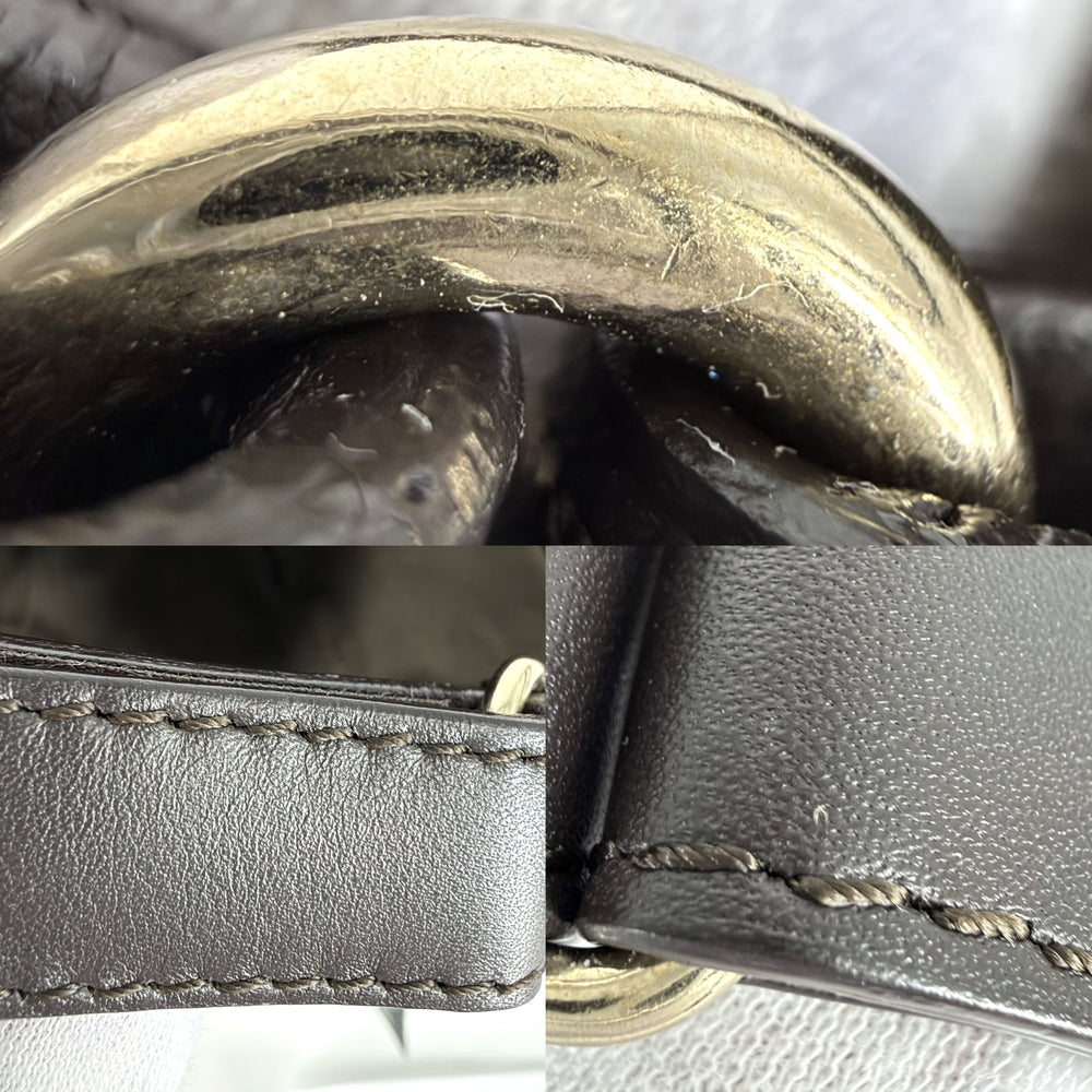 GUCCI グッチ キャップ ベースボールキャップ シェリーライン ファッションアイテム Lサイズ 総柄 帽子 メンズ レディース 小物 200035 GGキャンバス レザー ベージュ ゴールド金具 ユニセックス【中古品】