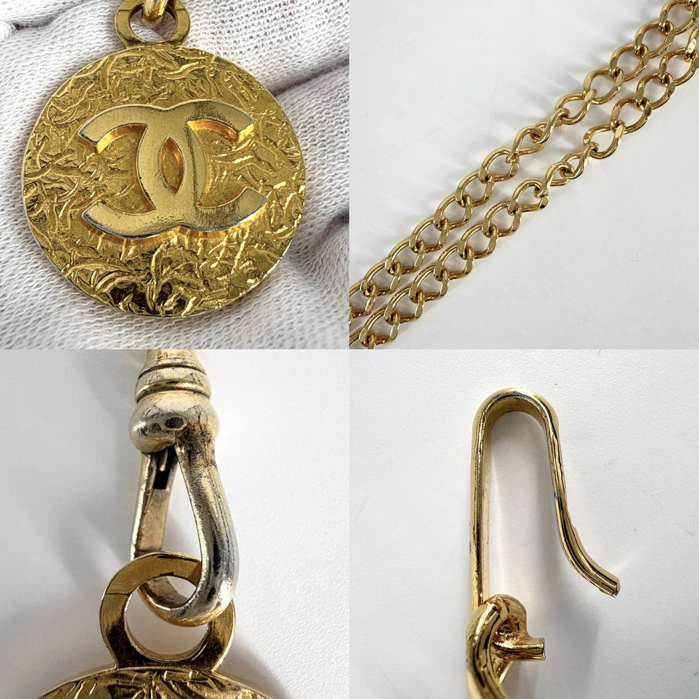 CHANEL シャネル ベルト ラウンド ココマーク ヴィンテージ アクセサリー GP レディース 約112.0g 1982年【中古品】