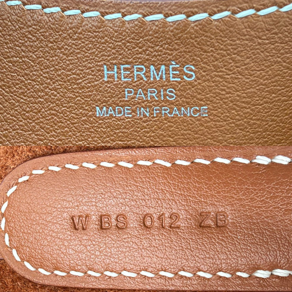 HERMES エルメス ハンドバッグ インザループ18 トリヨンクレマンス ヴォースイフト W刻印 レザー ブラウン 茶 シルバー金具 レディース 2024年【中古品】