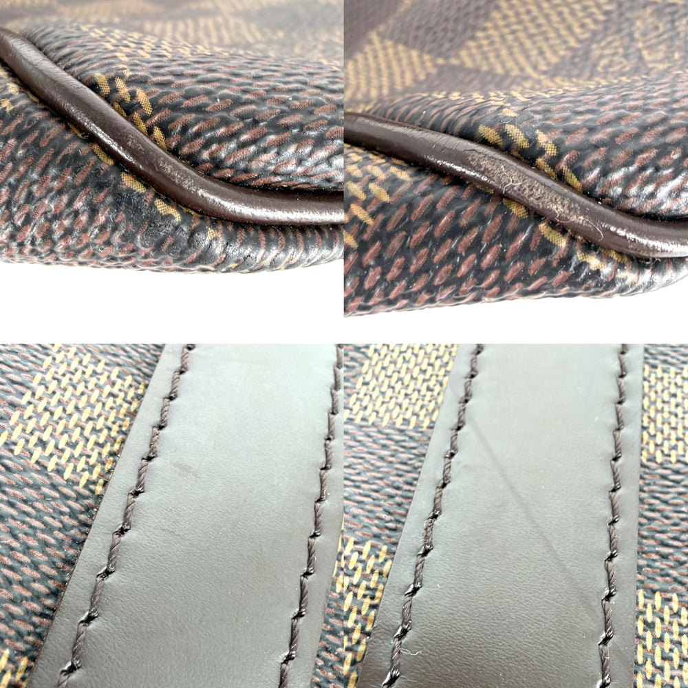 LOUIS VUITTON ルイヴィトン ボストンバッグ キーポル50 ダミエキャンバス M41427 PVCコーティングキャンバス レザー ブラウン 茶 ゴールド金具 メンズ【中古品】