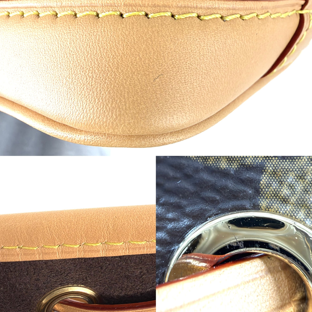 LOUIS VUITTON ルイヴィトン 2WAY ナノノエ ショルダーバッグ ハンドバッグ モノグラムキャンパス M81266 PVCコーティングキャンバス レザー ブラウン 茶 ゴールド金具 レディース【中古品】