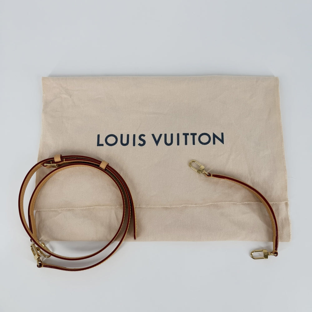 LOUIS VUITTON ルイヴィトン 2WAY ナノノエ ショルダーバッグ ハンドバッグ モノグラムキャンパス M81266 PVCコーティングキャンバス レザー ブラウン 茶 ゴールド金具 レディース【中古品】