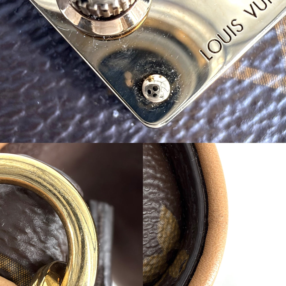LOUIS VUITTON ルイヴィトン ハンドバッグ ポシェットカミーユ モノグラムキャンバス M13566 PVCコーティングキャンバス レザー ブラウン 茶 ゴールド金具 レディース【中古品】