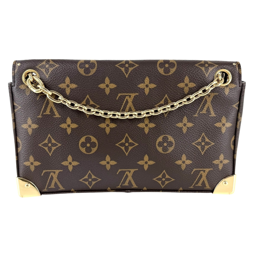 LOUIS VUITTON ルイヴィトン ショルダーバッグ トランキーEW スライドチェーン M14526 ブラウン 茶 ゴールド金具 レディース【中古品】
