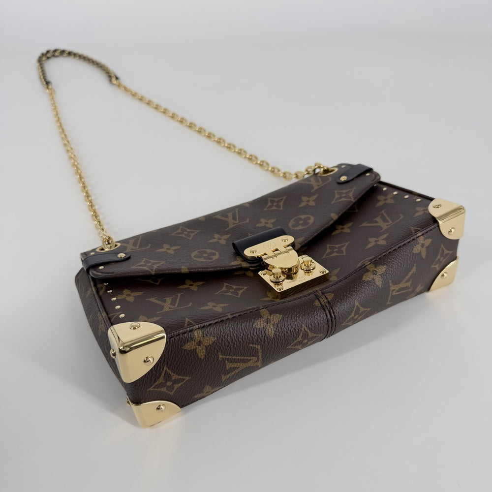 LOUIS VUITTON ルイヴィトン ショルダーバッグ トランキーEW スライドチェーン M14526 ブラウン 茶 ゴールド金具 レディース【中古品】