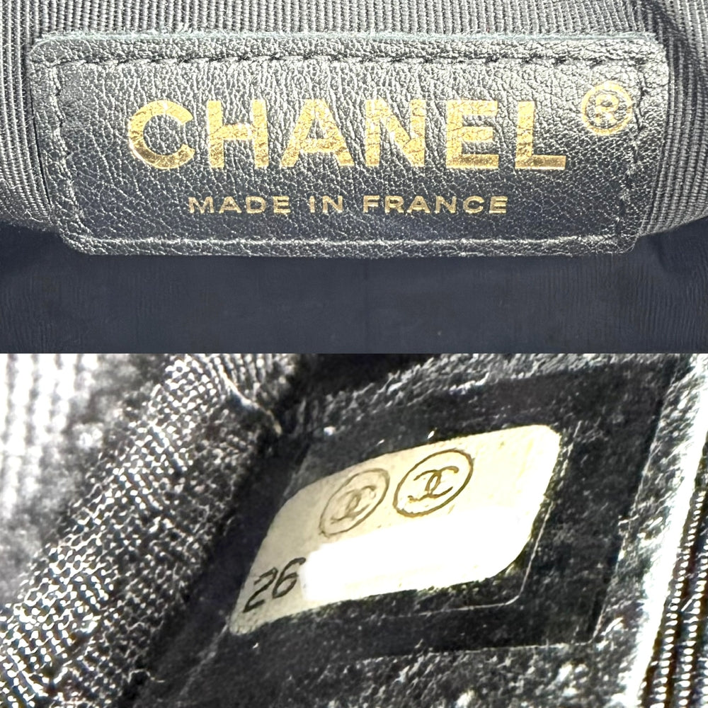 CHANEL シャネル ショルダーバッグ マトラッセ バックル カメラバッグ ココマーク レザー ブラック 黒 ゴールド金具 レディース【中古品】