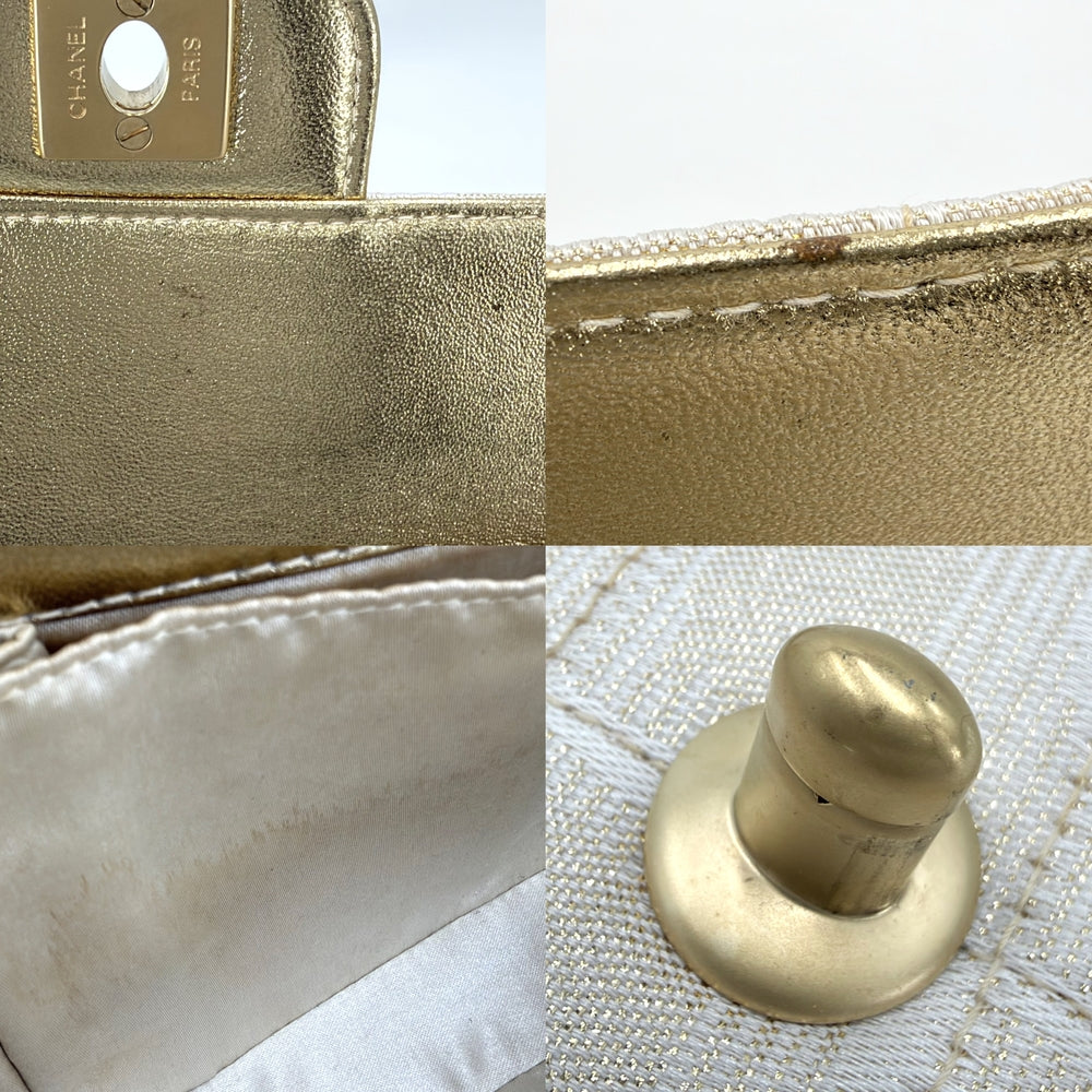 CHANEL シャネル ハンドバッグ ニュートラベルライン チェーンショルダーバッグ チョコバー ココマーク ナイロン レザー ベージュ ゴールド金具 レディース【中古品】