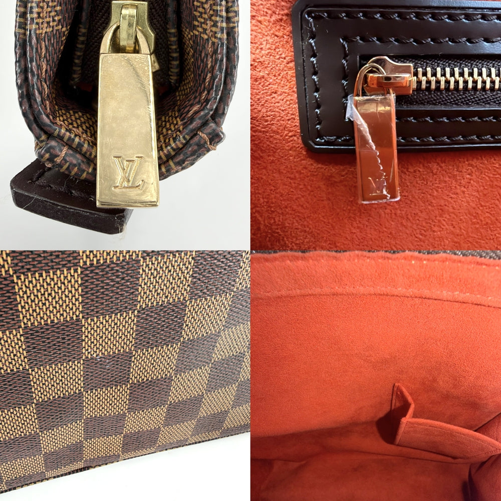 LOUIS VUITTON ルイヴィトン ショルダーバッグ ルーピングGM ワンハンドル スペシャルオーダー N51144 ダミエキャンバス ブラウン 茶 ゴールド金具 レディース【中古品】
