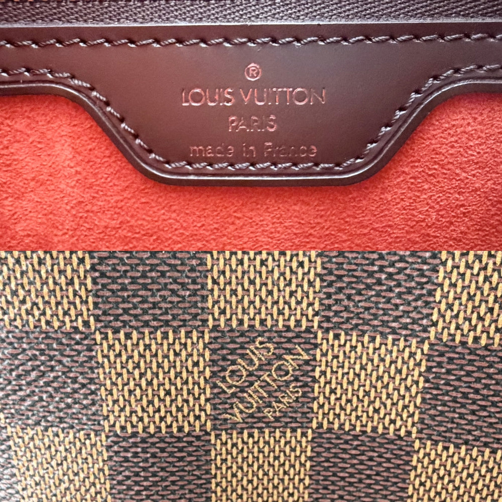 LOUIS VUITTON ルイヴィトン ショルダーバッグ ルーピングGM ワンハンドル スペシャルオーダー N51144 ダミエキャンバス ブラウン 茶 ゴールド金具 レディース【中古品】