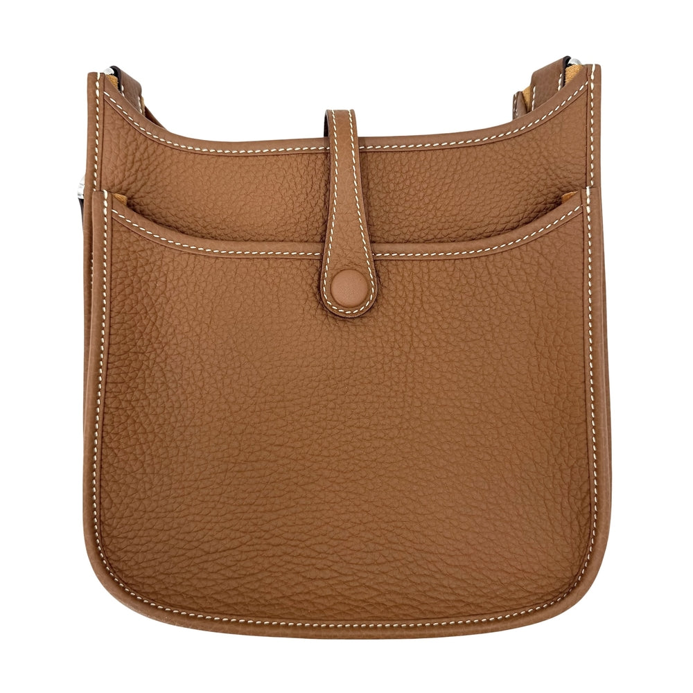HERMES エルメス ショルダーバッグ エブリン３ 23 K刻印 レザー ブラウン 茶 シルバー金具 レディース 2025年【中古品】