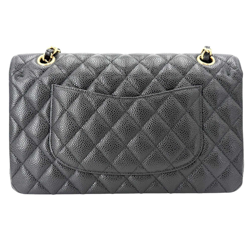 CHANEL シャネル ショルダーバッグ マトラッセ25 ダブルフラップ ダブルチェーン チェーン ココマーク ココ かばん 鞄 キャビアスキン ブラック 黒 ゴールド金具 レディース【中古品】