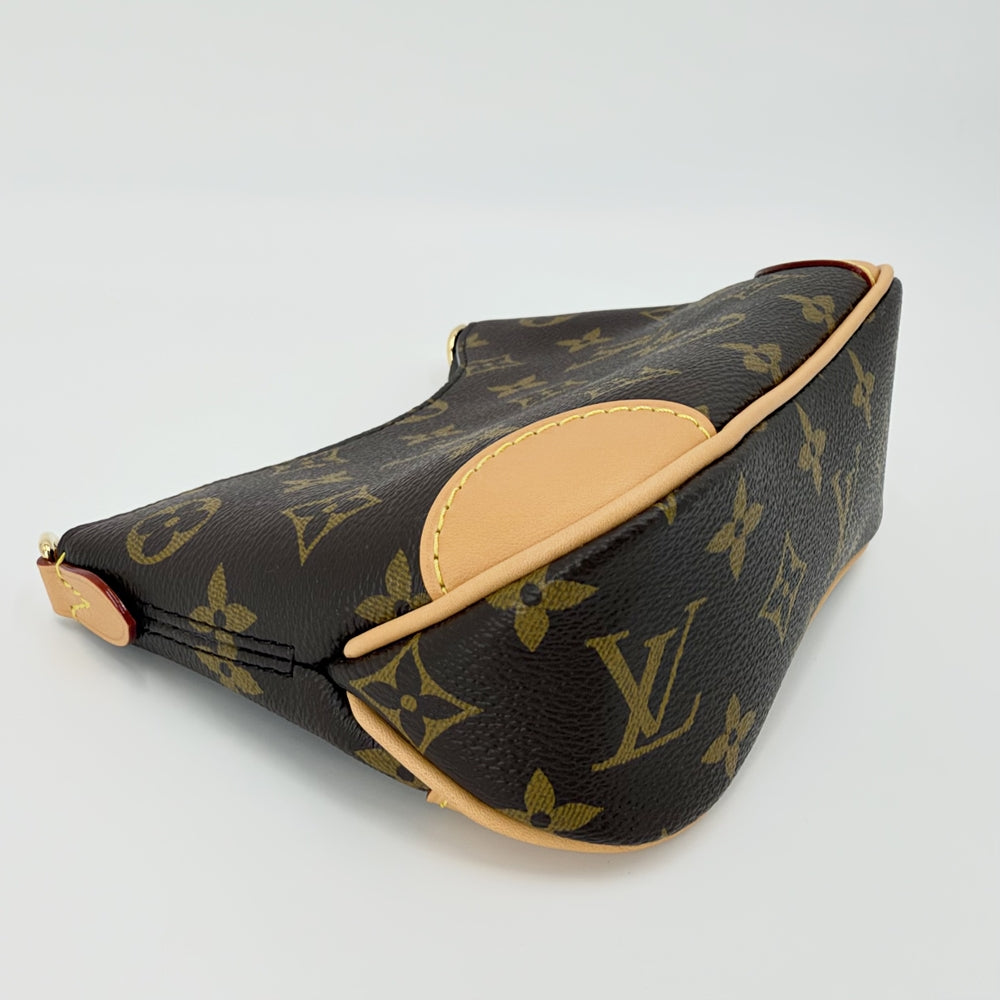 LOUIS VUITTON ルイヴィトン 2WAY ナノ･ブーローニュ ハンドバッグ ショルダーバッグ M25519 モノグラムキャンバス ブラウン 茶 ゴールド金具 レディース【中古品】