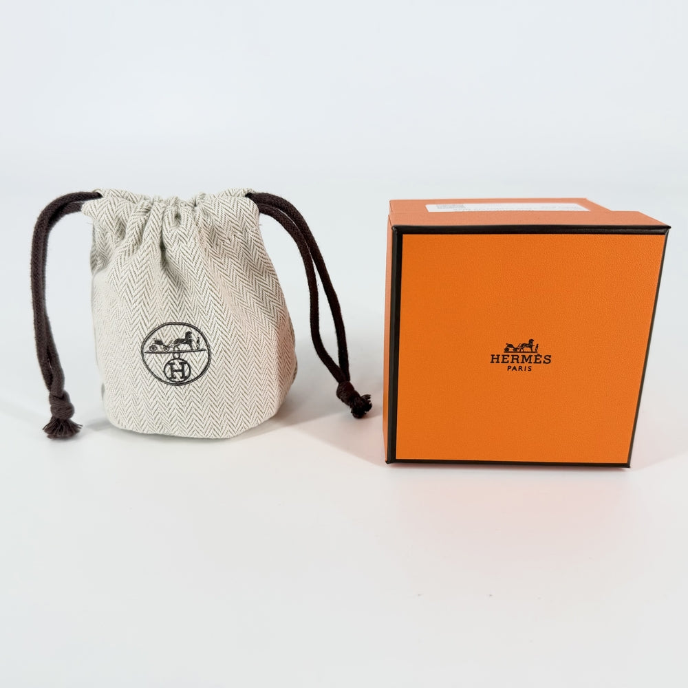 HERMES エルメス バングル コリエドシアン ブレスレット アクセサリー ボックスカーフ H068440CC89T3 U刻印 ブラック 黒 ゴールド金具 レディース 約120.4g 2022年【中古品】