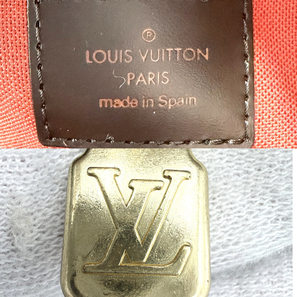 LOUIS VUITTON ルイヴィトン ハンドバッグ リベラMM ミニボストンバッグ N41434 ダミエキャンバス ブラウン 茶 ゴールド金具 レディース【中古品】