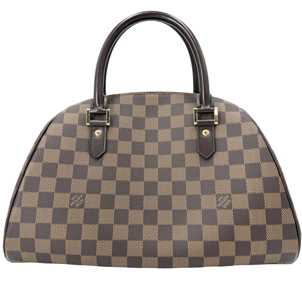 LOUIS VUITTON ルイヴィトン ハンドバッグ リベラMM ミニボストンバッグ N41434 ダミエキャンバス ブラウン 茶 ゴールド金具 レディース【中古品】