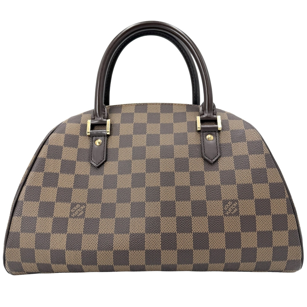 LOUIS VUITTON ルイヴィトン ハンドバッグ リベラMM ミニボストンバッグ N41434 ダミエキャンバス ブラウン 茶 ゴールド金具 レディース【中古品】