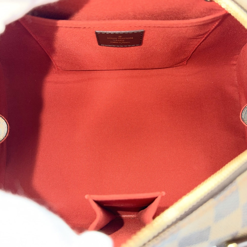 LOUIS VUITTON ルイヴィトン ハンドバッグ リベラMM ミニボストンバッグ N41434 ダミエキャンバス ブラウン 茶 ゴールド金具 レディース【中古品】