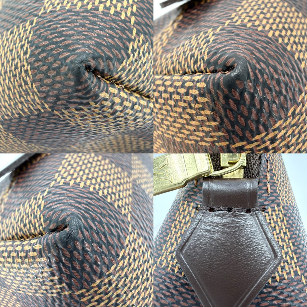 LOUIS VUITTON ルイヴィトン ポーチ ダミエ ポシェットコスメティックPM 化粧ポーチ 小物入れ N47516 ダミエキャンバス ブラウン 茶 ゴールド金具 レディース【中古品】