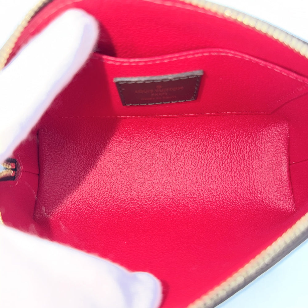 LOUIS VUITTON ルイヴィトン ポーチ ダミエ ポシェットコスメティックPM 化粧ポーチ 小物入れ N47516 ダミエキャンバス ブラウン 茶 ゴールド金具 レディース【中古品】