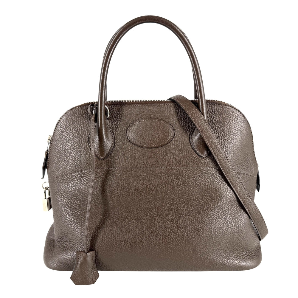 HERMES エルメス 2WAY ボリード31 ハンドバッグ ショルダーバッグ □L レザー ブラウン 茶 シルバー金具 レディース 2008年【中古品】