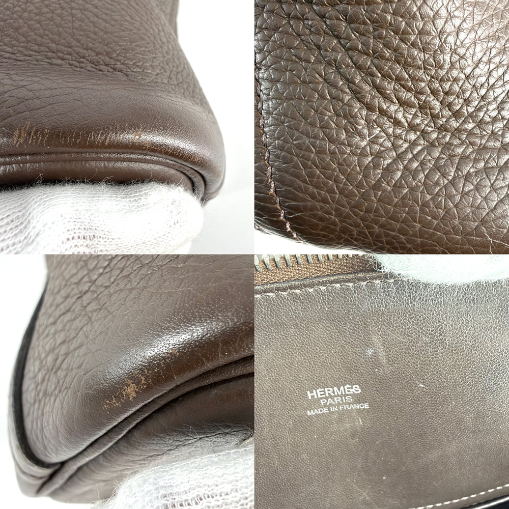 HERMES エルメス 2WAY ボリード31 ハンドバッグ ショルダーバッグ □L レザー ブラウン 茶 シルバー金具 レディース 2008年【中古品】