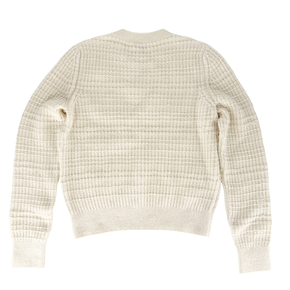 CHANEL シャネル ニット ココマーク 服 アパレル トップス ヴィンテージ 38 アイボリー 秋 冬 カシミヤ ウール シルク ポリアミド レディース【中古品】
